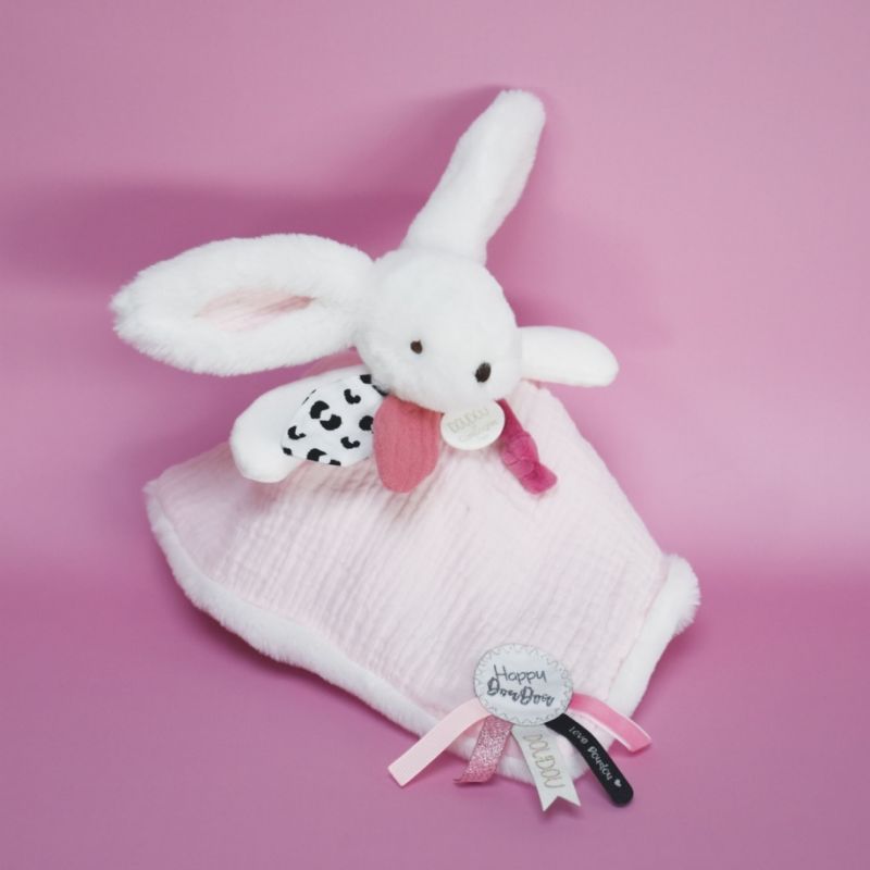  - happy - lapin blush rose 25 cm 